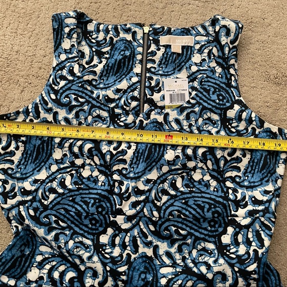 Blue and White Paisley Dress - Picture 5 of 5